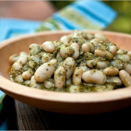WHITE BEANS w/PESTO