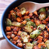 Brussels Sprouts Sweet Potato Hash