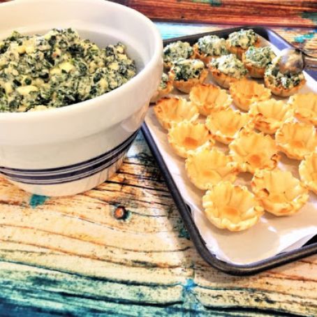 3 Cheese Spanakopita Phyllo Tartlets