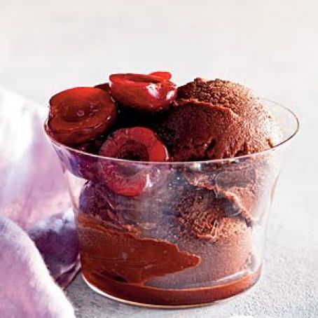 Chocolate Cherry Sorbet