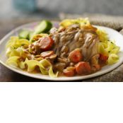 Slow-Cooker Mushroom Swiss Steak and Gravy