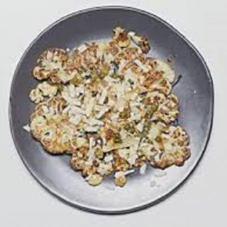 Roasted Cauliflower with Capers and Parmesan