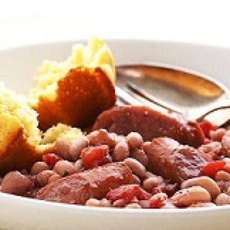 Slow Cooker Italian Sausage and White Beans