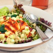 Grilled Halloumi and Quinoa Salad