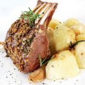 Frenched Rack of Lamb with Rosemary Mustard Sauce