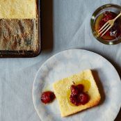 Pecorino Romano Cake with Candied Tomatoes