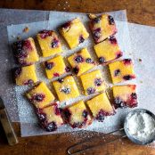 Lemon Blueberry Bars, GF