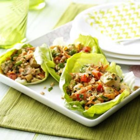 Thai Chicken Lettuce Wraps Recipe
