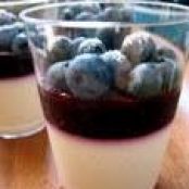 Yogurt Panna Cotta And Blueberries