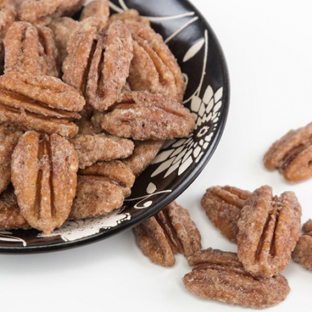 Pan roasted Candied Pecans