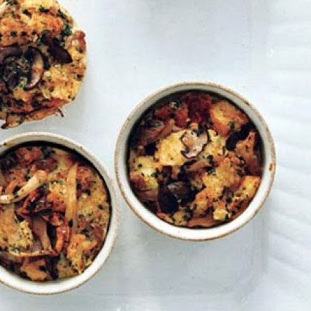 INDIV. WILD MUSHROOM BREAD PUDDING