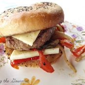 Burgers with Sweet and Spicy Bell Pepper Relish
