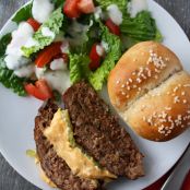 Cheeseburger Meatloaf with Famous Burger Sauce
