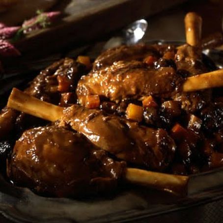 Lamb Shanks in Guinness with Country Vegetables