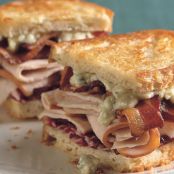 Grilled Turkey, Bacon, Radicchio & Blue Cheese Sandwiches