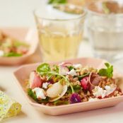 Farro Salad with Arugula, Radishes and Goat Cheese