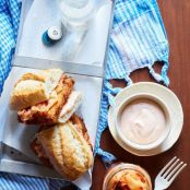 Fried Fish Sandwich With Kimchi & Spicy Mayo