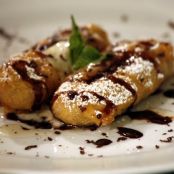 Fried Bananas with Lavender Honey & Five-Spice Chocolate*