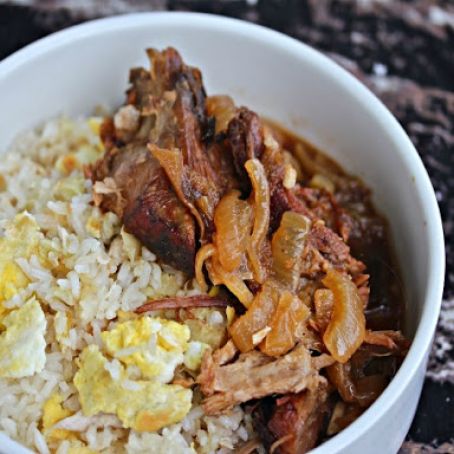 Slow Cooker Filipino Pork With Garlic Fried Rice