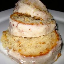 Almond Pound Cake with Almond Glaze