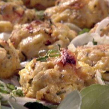 Crab Cakes Chiarello with Shaved Fennel Salad