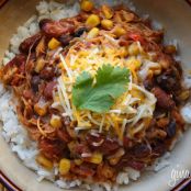Crock Pot Chicken Taco Chili 