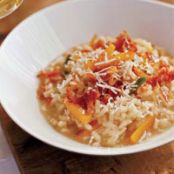 Butternut Squash Risotto with Crispy Pancetta