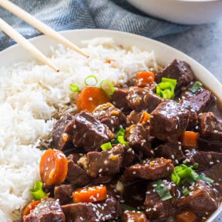 SLOW COOKER BEEF TERIYAKI