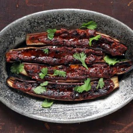 Barbecued Eggplant with Miso Glaze