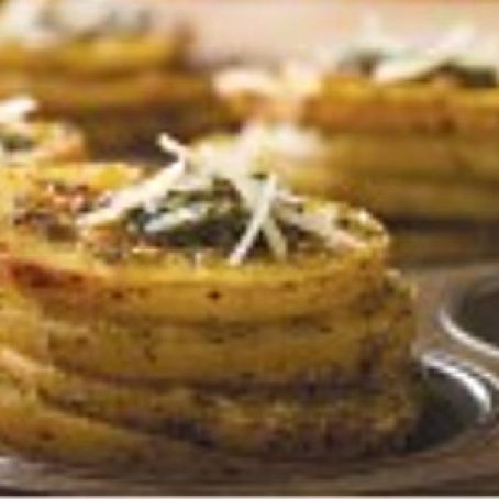 PESTO PARMESAN POTATO STACKERS