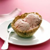 Strawberry Rhubarb Ice Cream
