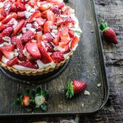 Fresh Strawberry And Whipped Coconut Cream Tart