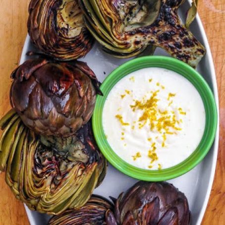 Artichokes - grilled