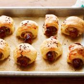 Pigs-in-a-Blanket with Sauerkraut and Mustard