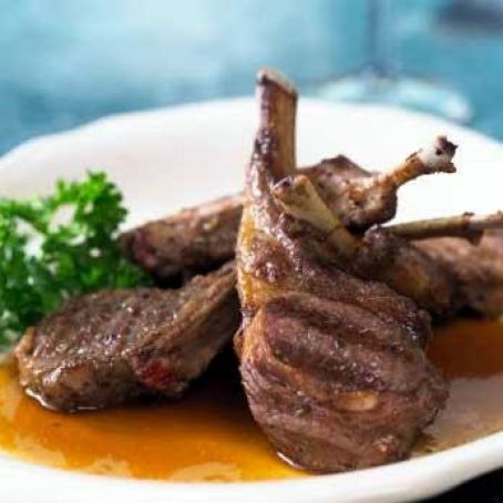 Lamb Chops with Chianti Vinaigrette