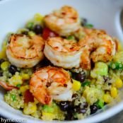 SHRIMP****Quinoa & Bean Bowl with Warm Shrimp