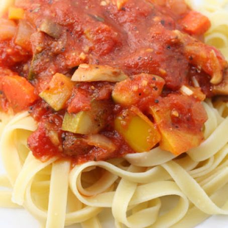 Spaghetti with Vegetable Sauce