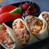 Black Bean and Cheesy Burrito