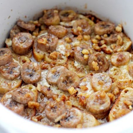 Crock Pot Banana French Toast