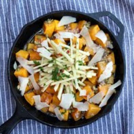 GLZD BUTTERNUT SQUASH w/CHEVRE  & APPLES