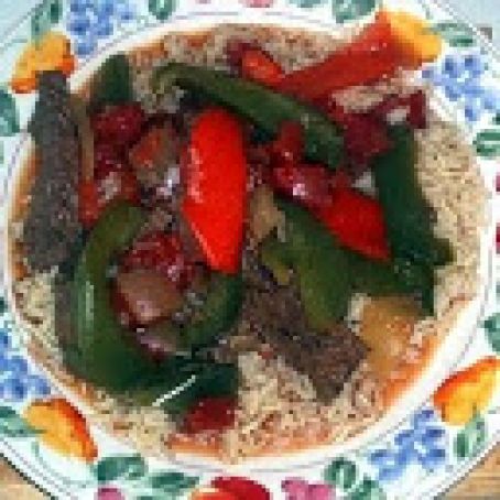 Beef, Slow Cooker Pepper Steak