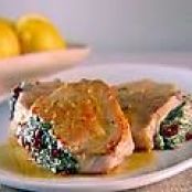 Pork Chops Stuffed with Sun-Dried Tomatoes and Spinach