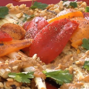 Chicken Skewers with Chipotle Peanut Salsa