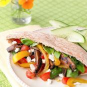 Grilled Vegetable Pitas