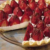 Strawberries and Cream Pie
