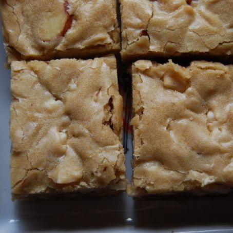 White Chocolate Chip and Walnut Blondies