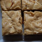 White Chocolate Chip and Walnut Blondies