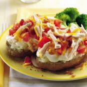 Chicken and Tomato Topped Potatoes