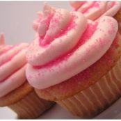 pink lemonade cupcakes (with concentrate)