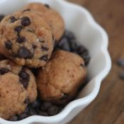 Paleo Chocolate Chip Cookie Dough Protein Balls from PaleOMG